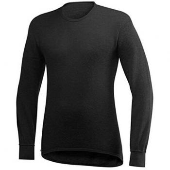 Woolpower Unisex Langarmshirt 200, Schwarz, Größe M