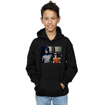 Boy's Batman TV Series Dynamic Duo Graphic Hoodie – 7‑8 Years (Black)