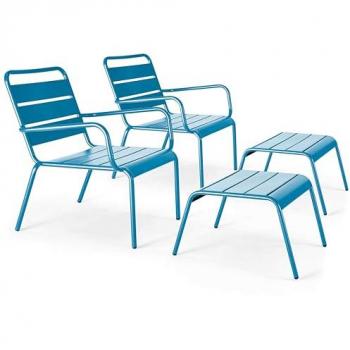 Sillones Oviala Palavas con Reposapiés Metálico