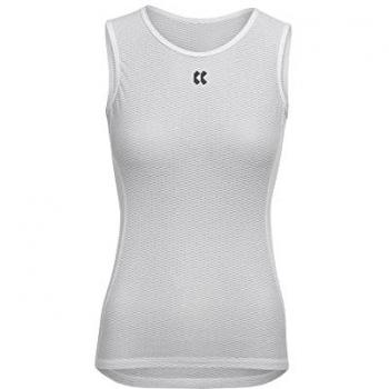 Camiseta Kalas Base Z1 Sin Mangas MicroMesh Blanca Mujer