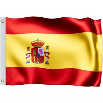 Drapeau Espagne 150x90cm œillets métalliques