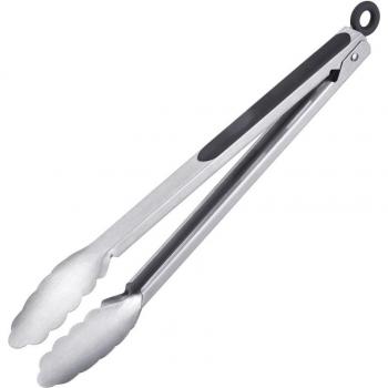 Pinza da Cucina in Acciaio Inossidabile 35 cm con Impugnature Gommate