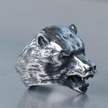 Slavic Raging Bear Ring