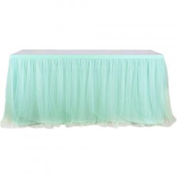 Jupe de table en tissu pour événements festifs