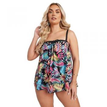 Tankini Noir Super Tropical Yours Curve