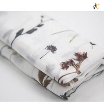 Tissu respectueux de l'environnement en lin et coton