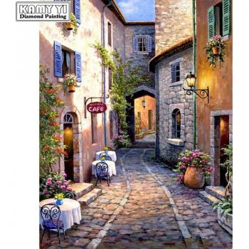 Voller Quadratbohrer Stadtlandschaft Mosaik