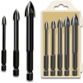 5Pcs Carbide Hole Opener Drill Bits Set for Tile