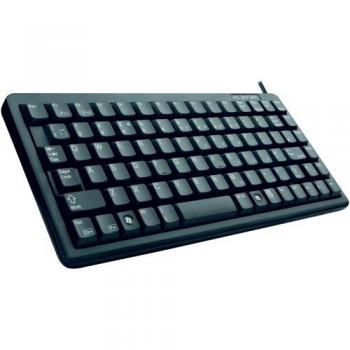 Teclado Compacto CHERRY G84-4100, diseño británico, Teclado QWERTY, Teclado con Cable, diseño Compacto, mecánica ML, Negro