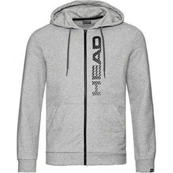 Head Herren Club Fynn Jacke mit Reißverschluss M – Schwarz/Hellgrau