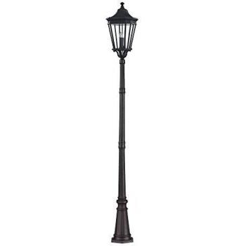 Netlighting Cotswold Lane 3 Light Large Outdoor Post Lantern Black IP44 E14