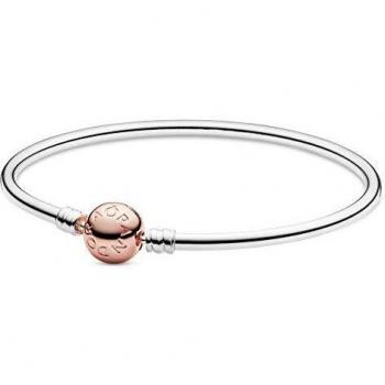 Pulsera Pandora rígida Moments con cierre Pandora Rose