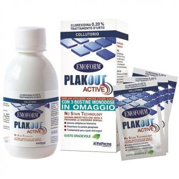 Emoform Plakout Active Clorexidina 0,20% Trattamento D'Urto 200ml + Omaggio