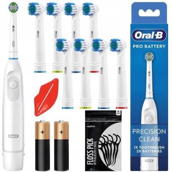 Oral‑B DB5 White Spazzolino Elettrico con Batterie e 8 Ricambi Precisione