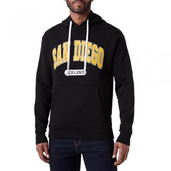 Jack & Jones 'Bradley Varsity' Sudadera con Capucha Color Negro