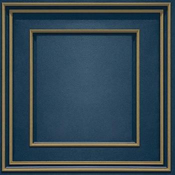 Papier Peint World of Wallpaper Fruits Interdits Bleu Marine/Or