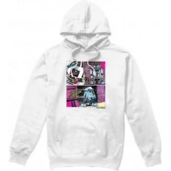 XL Men’s White R2‑D2 Star Wars “To the Rescue” Hoodie