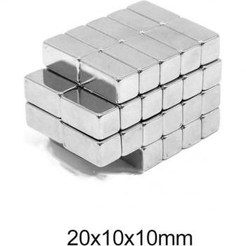 N35 Neodymium Magnetic Cubes 20x10x10 mm
