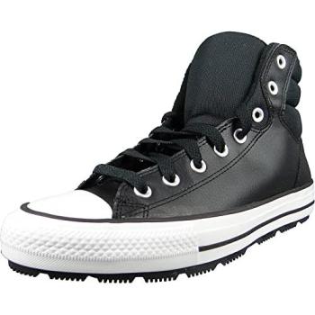 Men’s Converse Berkshire High‑Toe Leather Sneakers – Black, 9