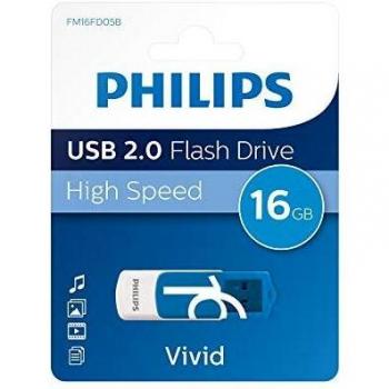Clé USB 16 GB Philips Vivid Edition Bleu