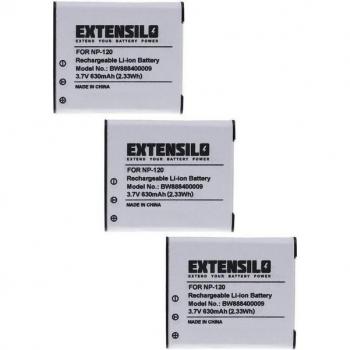 Extensilo Akku für Casio Exilim EX-S200PK, EX-S200SR