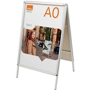 NOBO Plakatständer A2 1902207 482x75x898mm silber
