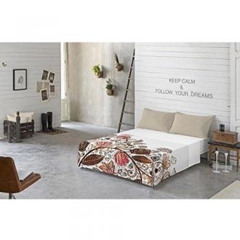 Juego de Sábanas Carmen Fun Blanco / Marrón 260 x 270 cm