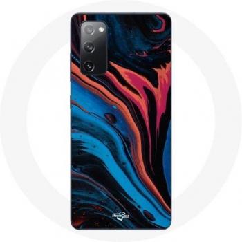 Galaxy S20 FE Blue Abstract Pattern Phone Case