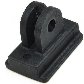 Soporte de luz delantera negro para bicicleta