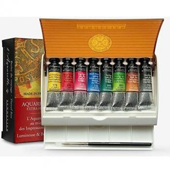 Sennelier L'Aquarelle Artists Watercolour Travel Box 8 x 10ml Tubes
