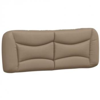 Coussin de tête de lit en similicuir cappuccino 120 cm