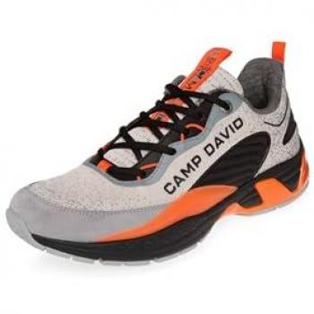CAMP DAVID Herren Sneaker Schwarz mit Wechselfußbett Größe 45