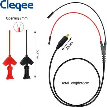 MCX-C Mini Pocket Oscilloscope Probe with IC Test Hook Clip, 40V for DS203 DS202 DSO201