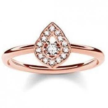 Thomas Sabo Fatimas Garden Fingerring Silber Rosé Gr. 56