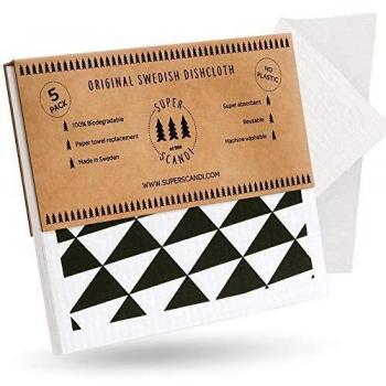 SUPERSCANDI Printed Swedish Dishcloths (5 Pack)