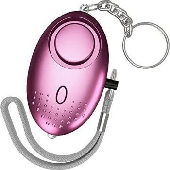 CalMyotis Persönlicher Alarm & Taschenlampe – 140 dB, Rosa