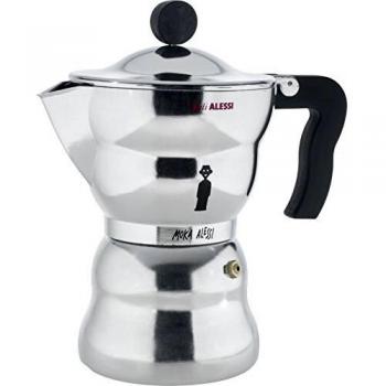 Alessi AAM33/6 Espresso Maker de Cuerpo de Aluminio