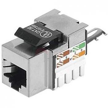 Tecline RJ45 Keystone-Buchse Cat 5e, schwarz