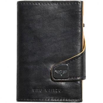 Wallet Click & Slide Noir‑Jaune – TRU VIRTU