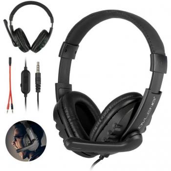 Casque de jeu avec son stéréo et microphone pour PS4, Nintendo Switch, Xbox One et PC