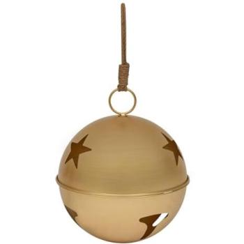 Suspension Festive Grelot Métal Doré D.40 cm