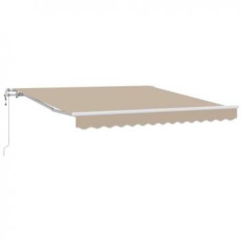 Retractable Awning Beige 300x250 cm for 3x2.5 m Frame