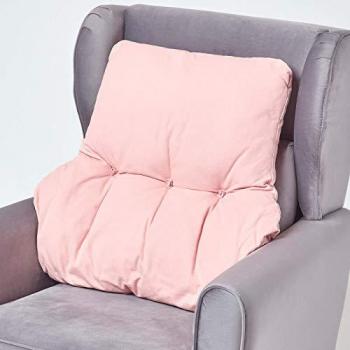 Thick & Firm Pink Cotton Orthopaedic Lumbar Support Cushion