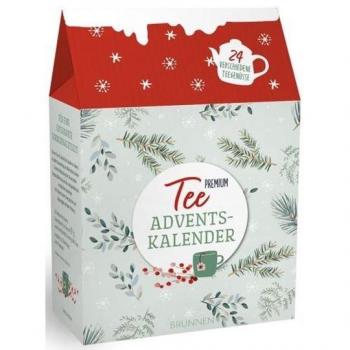 Tee-Adventskalender mit festlichem Zweigemotiv