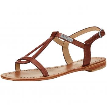 Sandales en cuir marron femme HAMESS Les Tropéziennes par M Belarbi