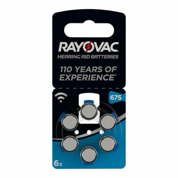 Pilas de Botón de Litio Rayovac ZA675 (6 Unidades)