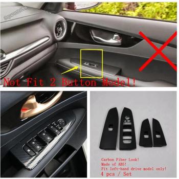Kit de réajustement intérieur en fibre de carbone pour Kia Forte / Cerato / K3 avec bouton de levée