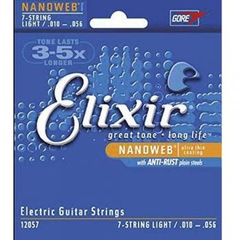 Elixir 12057 Nanoweb 10/56 Light 7-String Light