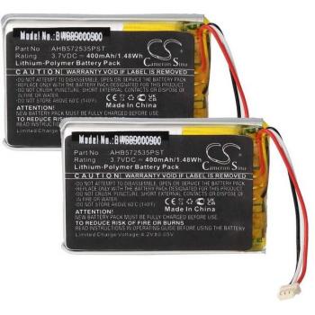 Batterie de Remplacement 400 mAh, 3,7 V – Pack Double pour Jabra Evolve 75