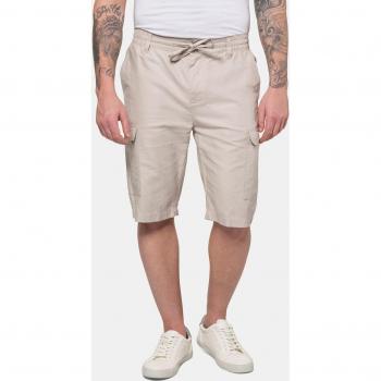 Bermuda uomo misto lino beige JP1880 taglia XL